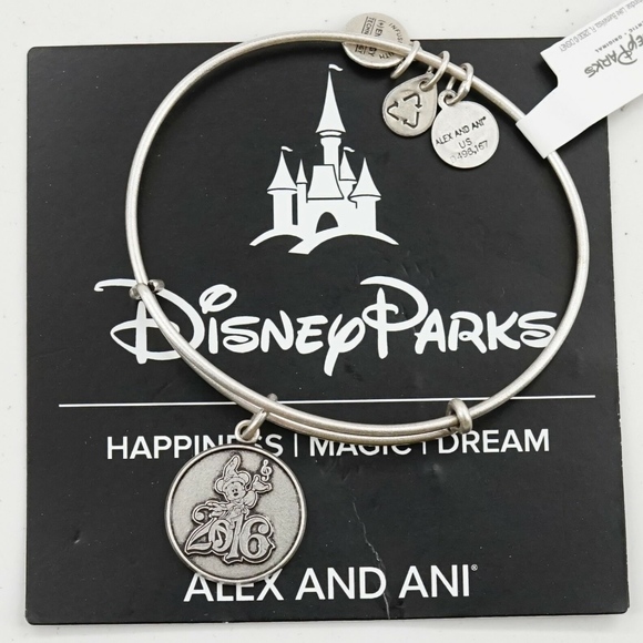 Alex and Ani Disney Sorcerer Mickey Mouse Dated 2016 Charm Bangle - Picture 1 of 1